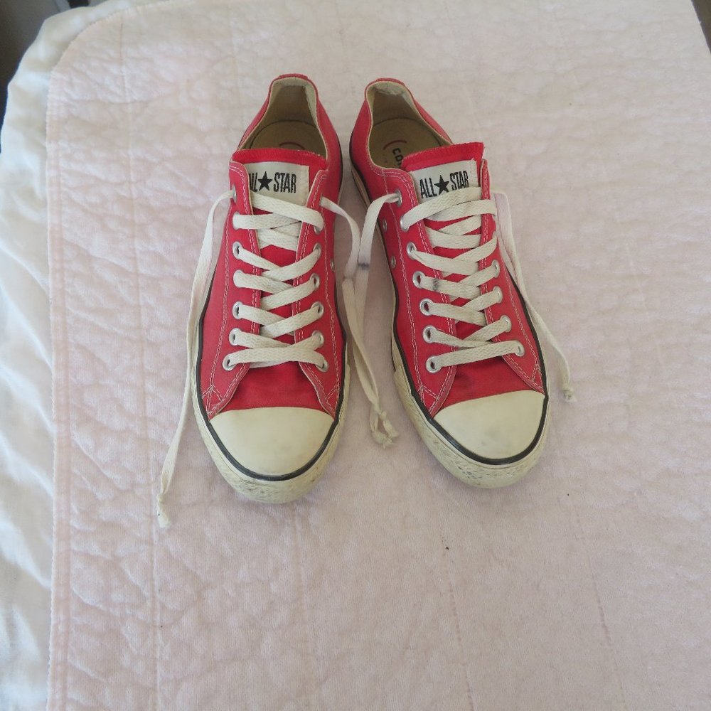 Women's All Star Red Low Top Sneakers